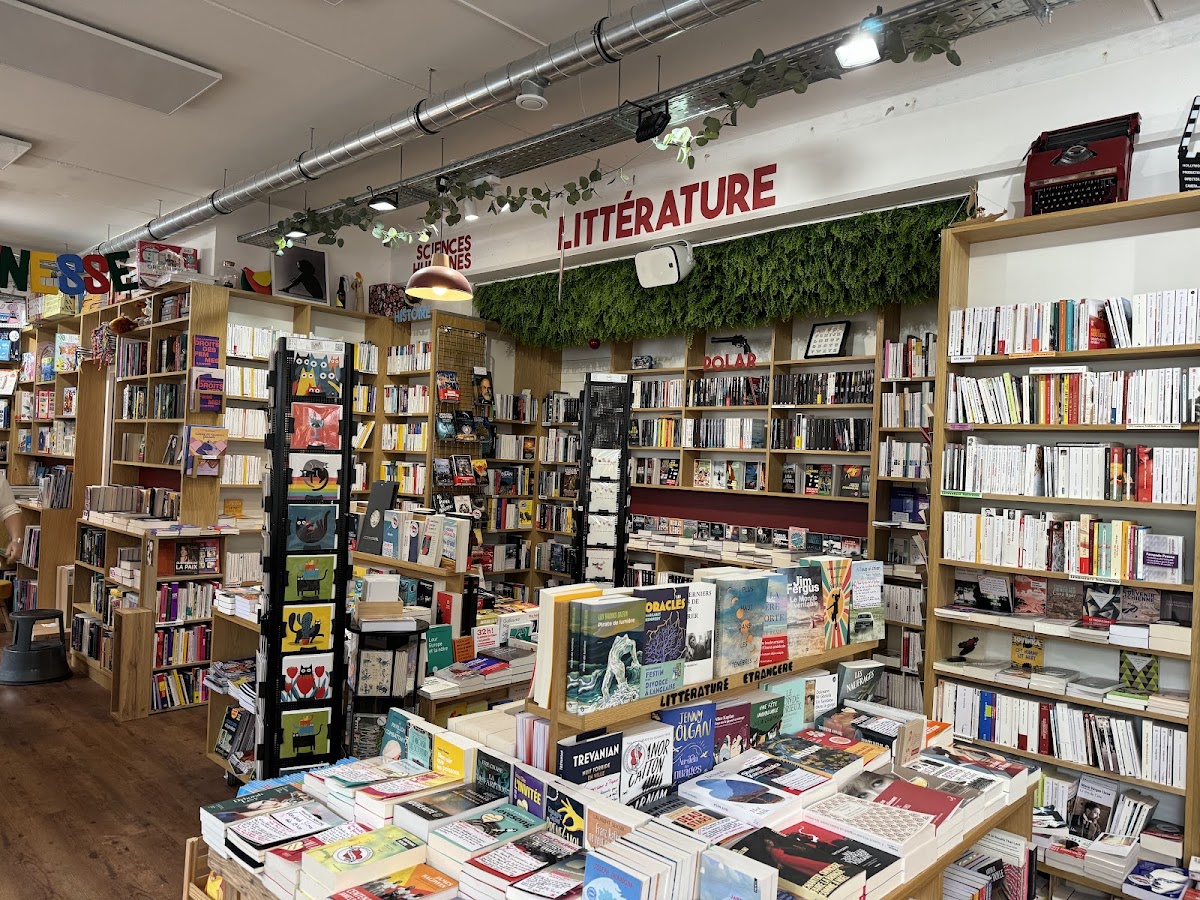 Rayon littérature de la librairie